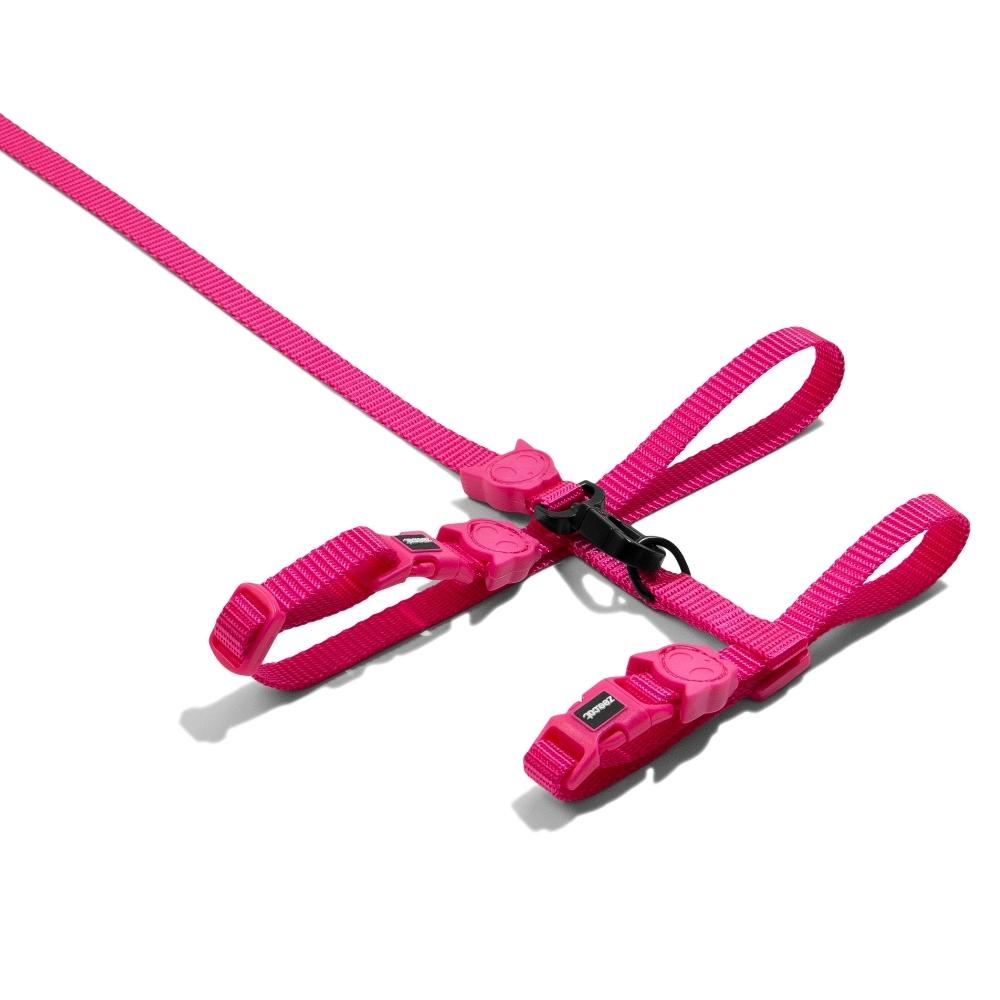 Pink LED Cat Harness + Leash set