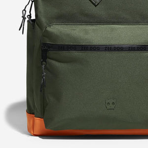 Zee Dog Backpack Classic Green/Orange